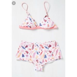 NWOT ModCloth Sugar Crush Candy Bralette🍬